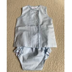 The Proper Peony Baby Boys 2pc light blue outfit Newborn